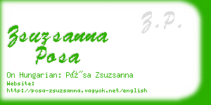 zsuzsanna posa business card